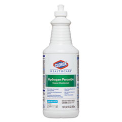 Clorox® Healthcare® Hydrogen-Peroxide Cleaner/Disinfectant, 32oz Spray Bottle, 6/Carton