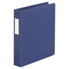 Universal® Deluxe Non-View D-Ring Binder with Label Holder, 3 Rings, 1.5" Capacity, 11 x 8.5, Royal Blue