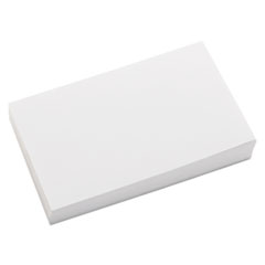 Universal® Unruled Index Cards, 3 x 5, White, 100/Pack