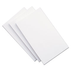 Universal® Unruled Index Cards, 5 x 8, White, 500/Pack