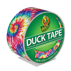 Duck® Colored Duct Tape, 3" Core, 1.88" x 10 yds, Multicolor Love Tie Dye