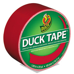 Duck® Colored Duct Tape, 3" Core, 1.88" x 20 yds, Red