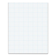 TOPS™ Cross Section Pads, Cross-Section Quadrille Rule (4 sq/in, 1 sq/in), 50 White 8.5 x 11 Sheets