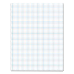 TOPS™ Cross Section Pads, Cross-Section Quadrille Rule (5 sq/in, 1 sq/in), 50 White 8.5 x 11 Sheets
