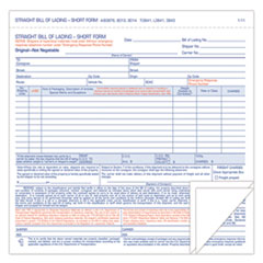 TOPS™ Hazardous Material Short Form, Three-Part Carbonless, 7 x 8.5, 1/Page, 250 Forms