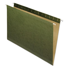 Pendaflex® Reinforced Hanging File Folders, Legal Size, Straight Tabs, Standard Green, 25/Box