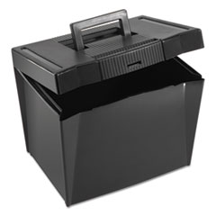 Lorell Letter/Legal Plastic File Box, Clear