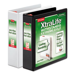 Cardinal® XtraLife® ClearVue™ Non-Stick Locking Slant-D® Ring Binder
