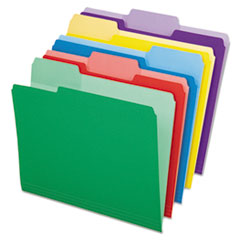 Pendaflex® File Folders with Erasable Tabs, 1/3-Cut Tabs: Assorted, Letter Size, Assorted Colors, 30/Pack