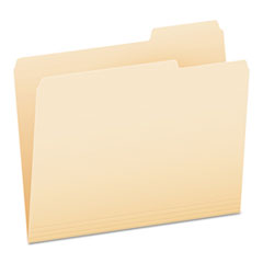 Pendaflex® Manila File Folders, 1/3-Cut Tabs: Right Position, Letter Size, 0.75" Expansion, Manila, 100/Box