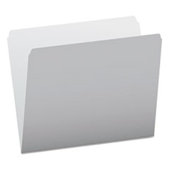 Pendaflex® Colored File Folders, Straight Tabs, Letter Size, Gray/Light Gray, 100/Box
