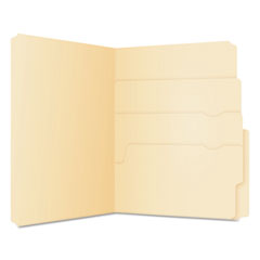 Pendaflex® Divide It Up File Folders, 1/2-Cut Tabs, Letter Size, Manila, 24/Pack