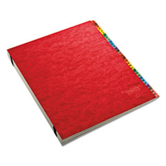 Pendaflex® Expanding Desk File, 23 Dividers, Alpha Index, Letter Size, Red Cover