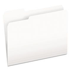 Pendaflex® Colored File Folders, 1/3-Cut Tabs: Assorted, Letter Size, White, 100/Box