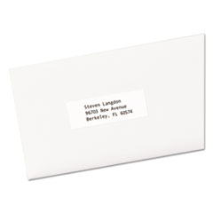 Copier Mailing Labels, Copiers, 1 x 2.81, White, 33/Sheet, 500 Sheets/Box