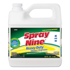 Spray Nine® Heavy Duty Cleaner/Degreaser/Disinfectant, Citrus Scent, 1 gal Bottle