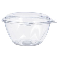 Dart® Tamper-Resistant, Tamper-Evident Bowls with Dome Lid, 32 oz, 7" Diameter x 3.4"h, Clear, 150/Carton