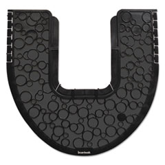 Boardwalk® Commode Mat 2.0, Absorbant, Rubber, 22 x 22, Black, 6/Carton