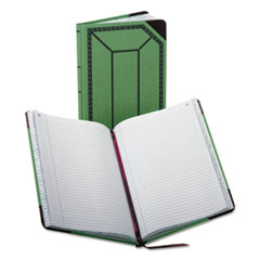Boorum & Pease® Record and Account Book with Green and Red Cover