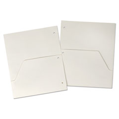 Cardinal® Double Pocket Dividers for Ring Binders, 11 x 8.5, White, 5/Pack