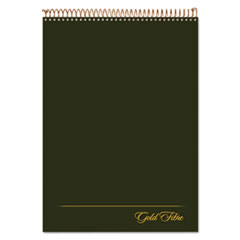 Ampad® Gold Fibre Wirebound Project Notes Pad, Project-Management Format, Green Cover, 70 White 8.5 x 11.75 Sheets