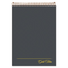 Ampad® Gold Fibre Wirebound Project Notes Pad, Project-Management Format, Gray Cover, 70 White 8.5 x 11.75 Sheets