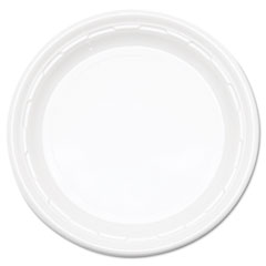 Dart® Famous Service Impact Plastic Dinnerware, Plate, 10.25" dia, White, 500/Carton