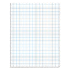 TOPS™ Quadrille Pads, Quadrille Rule (4 sq/in), 50 White 8.5 x 11 Sheets