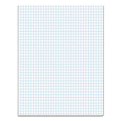 TOPS™ Quadrille Pads, Quadrille Rule (6 sq/in), 50 White 8.5 x 11 Sheets