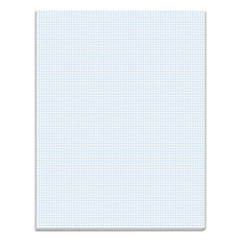 TOPS™ Quadrille Pads, Quadrille Rule (8 sq/in), 50 White 8.5 x 11 Sheets