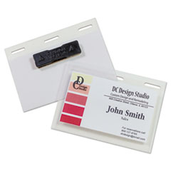 C-Line® Self-Laminating Magnetic Style Name Badge Holder Kit