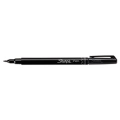 Sharpie® Brush Tip Pens, Fine Brush Tip, Black, Dozen