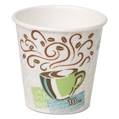 Hot Cups, Paper, 10oz, Coffee Dreams Design, 500/Carton