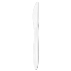 Dart® Style Setter Mediumweight Plastic Knives, White, 1000/Carton