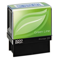 COSCO 2000PLUS® Green Line Self-Inking Message Stamp