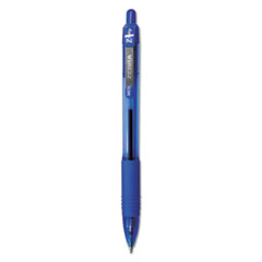 Z-Grip Ballpoint Pen, Retractable, Medium 1 mm, Blue Ink, Translucent Blue/Blue Barrel, 12/Pack
