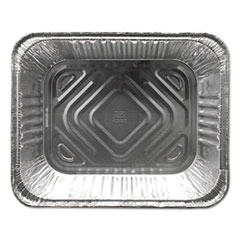 Durable Packaging Aluminum Steam Table Pans, Half-Size Deep—120 oz., 2.56" Deep, 10.38 x 12.75, 100/Carton