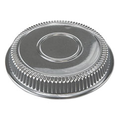 Durable Packaging Dome Lids for 9" Round Containers, 9" Diameter x 1"h, Clear, 500/Carton