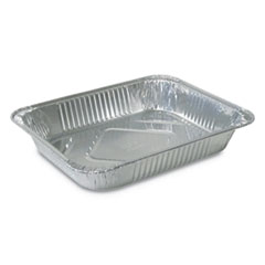 Durable Packaging Aluminum Steam Table Pans, Half-Size Medium, 2.19" Deep, 10.38 x 12.75, 100/Carton