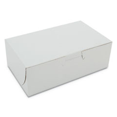 SCT® White One-Piece Non-Window Bakery Boxes, 6.25 x 3.75 x 2.13, White, Paper, 250/Bundle