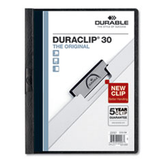 VINYL DURACLIP REPORT COVER W/CLIP, LETTER, HOLDS 30