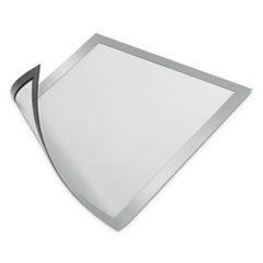 Durable® DURAFRAME Magnetic Sign Holder, 8.5 x 11, Silver Frame, 2/Pack