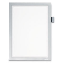 Durable® DURAFRAME Note Sign Holder, 8 1/2" x 11", Silver Frame
