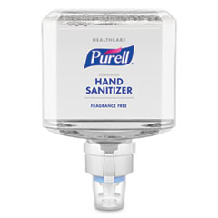 PURELL® Healthcare Advanced Gentle/Free Foam Hand Sanitizer, 1,200 mL Refill, Fragrance-Free, For ES8 Dispensers, 2/Carton