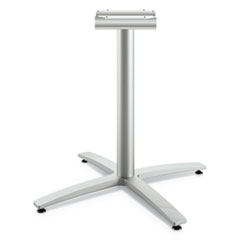 HON® Between Seated-Height X-Base for 30" to 36" Table Tops, 26.18w x 29.57h, Silver