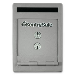 Sentry® Safe UC025K Safe, 0.23 cu ft, 6 x 12.3 x 8.5, Silver