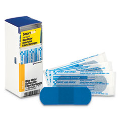First Aid Only™ Refill for SmartCompliance General Cabinet, Blue Metal Detectable Bandages,1 x 3, 25/Box