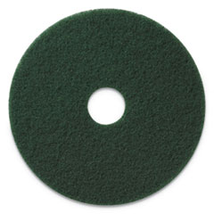 Americo® Scrubbing Pads, 13" Diameter, Green, 5/Carton
