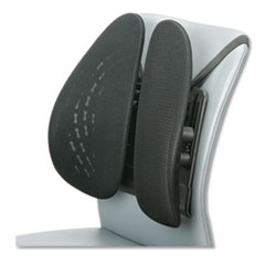 7110016695638, SKILCRAFT Kensington-SKILCRAFT Ergonomic Back Rest, 17.25 x 5.5 x 16, Black NSN6695638