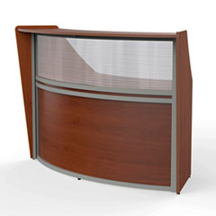 Linea Italia® Reception Desk w/ Polycarbonate